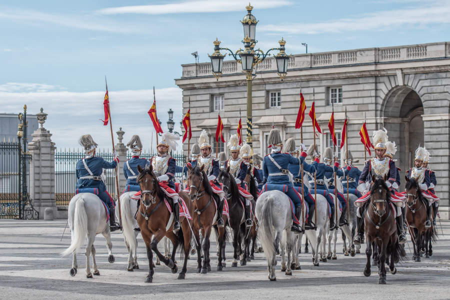 El cambio de Guardia del Palacio Real.